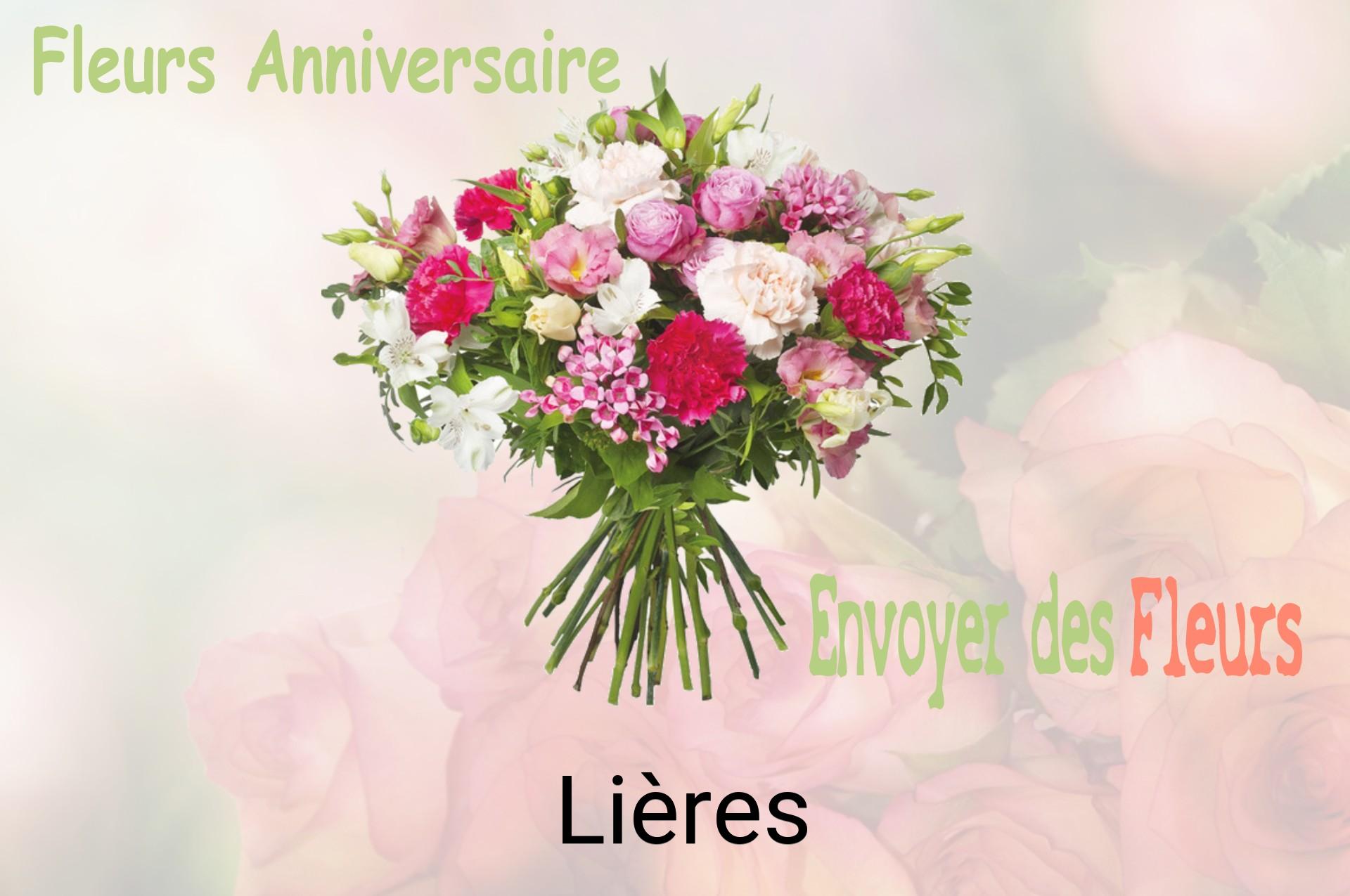 Bouquet de fleurs d’anniversaire livré à Lières